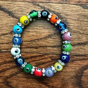 Evil eye  colorful bracelet